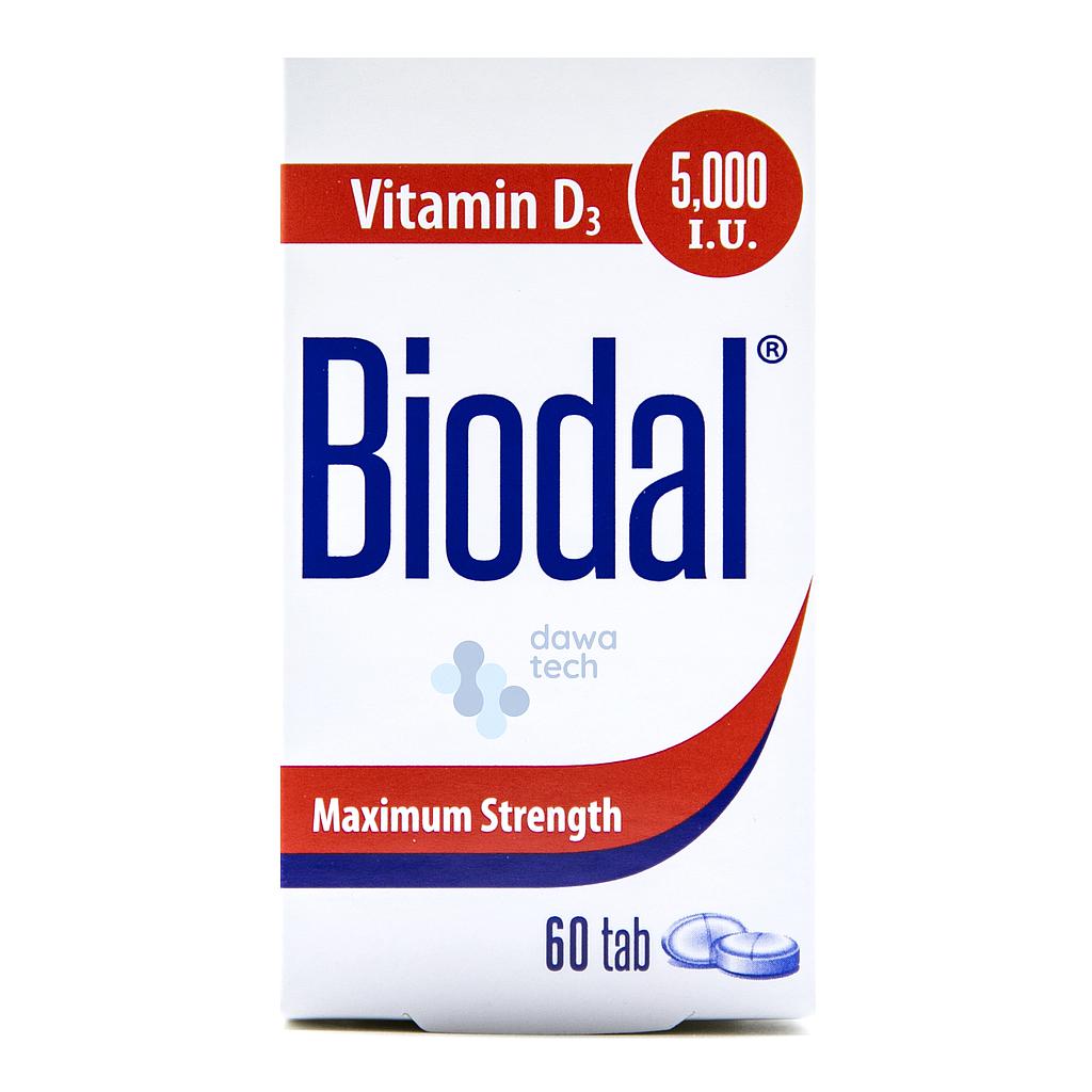 Biodal 5000 I.U. 60 Tabs (Pack)