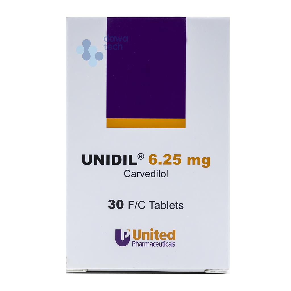 Unidil 6.25 Mg Tab 30