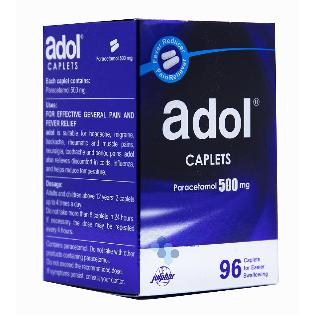 Adol Caplet 500mg 96'S (Pack)