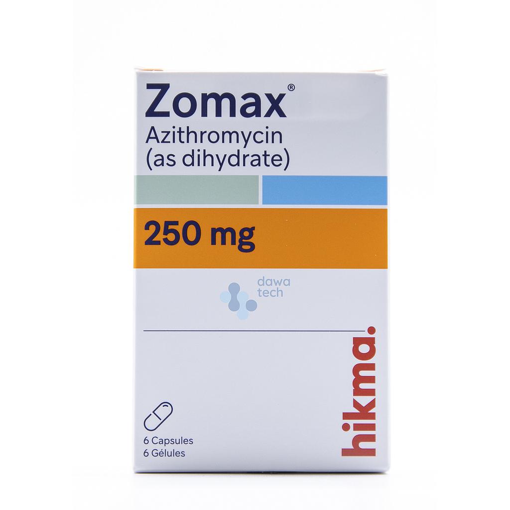 Zomax 250mg Caps 6'S